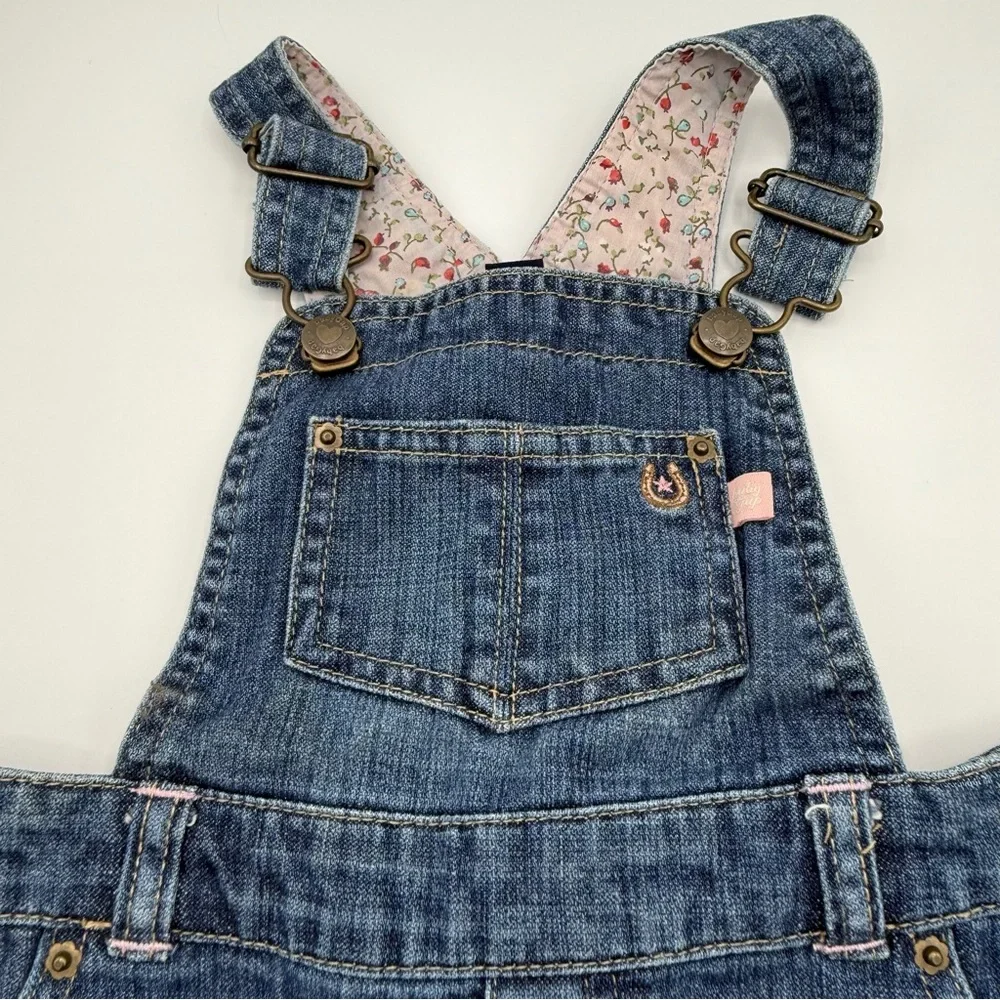 Baby GAP Blue Denim Kids Overalls Denim Dress, Size 4T Y2K Vintage